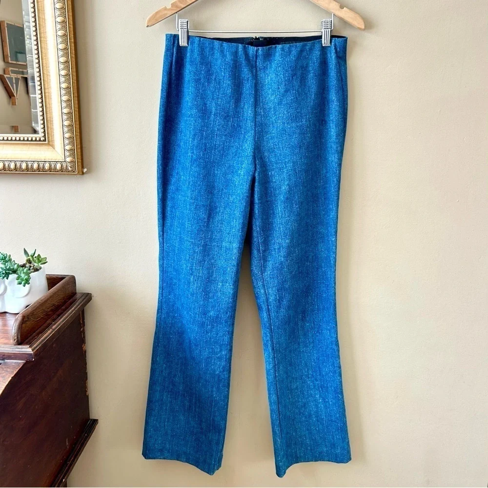 Rag & Bone Hina High Waist Denim Pants Cropped Jeans Flat Front Clean Ambra 8